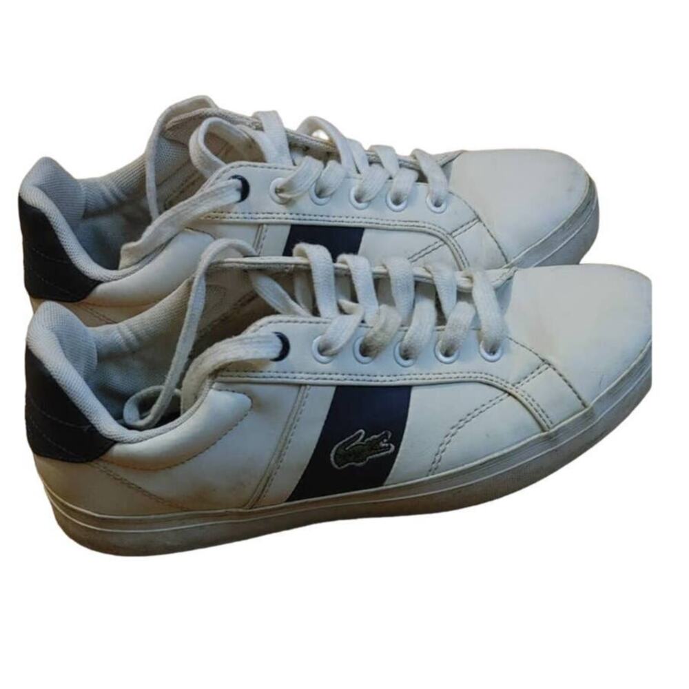 Lacoste Kids Sneakers Tennis Shoes Fairlead Sz 4.5 Leather